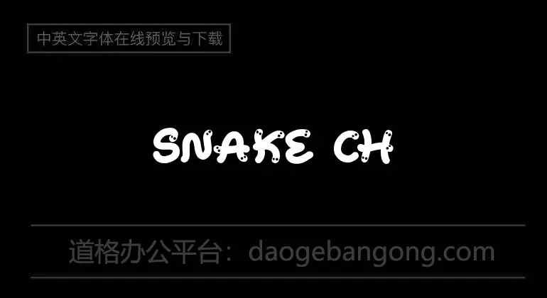 Snake Chan Font