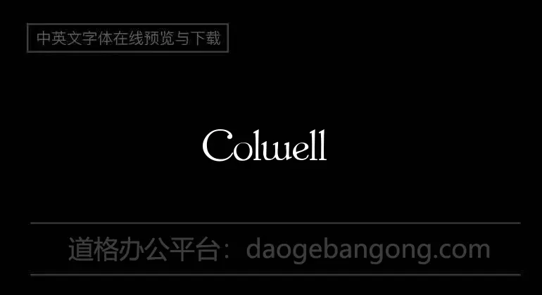 Colwell Font