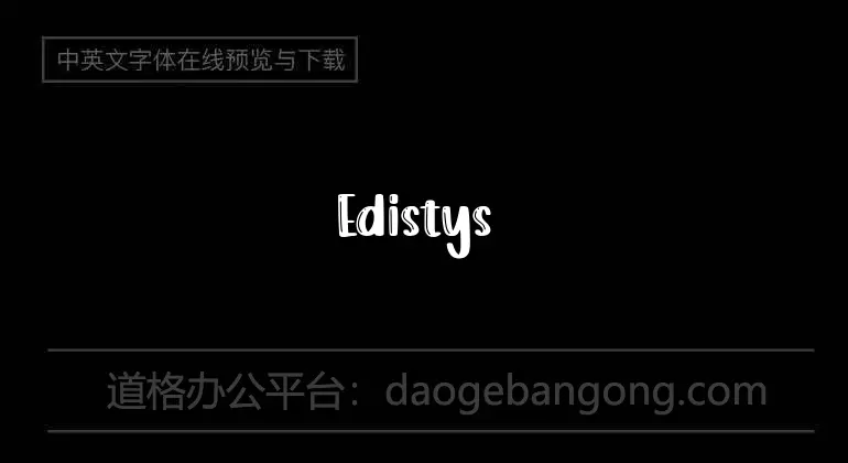 Edistys Font