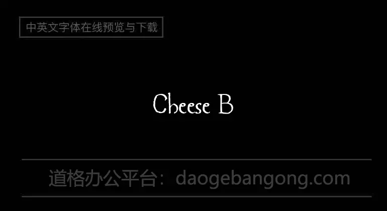 Cheese Burger Font