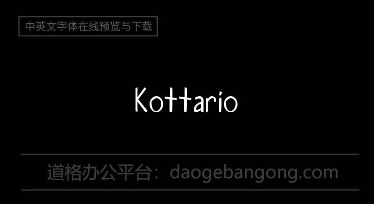 Kottario Font