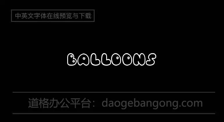 Balloons! Font