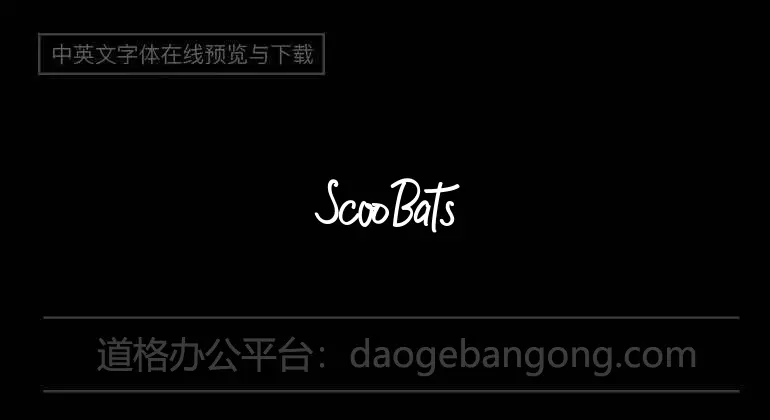 ScooBats Font