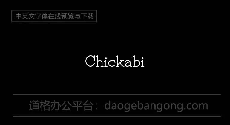 Chickabiddies Font