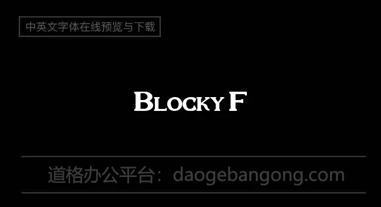 Blocky Font