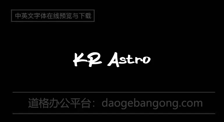 KR Astro 2 Font