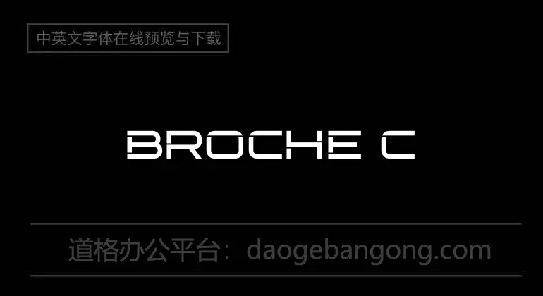 Broche Cut Font