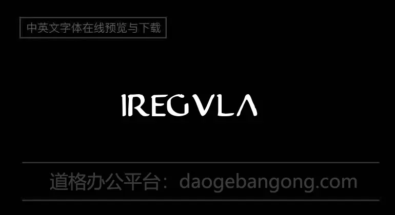 Iregula To Font