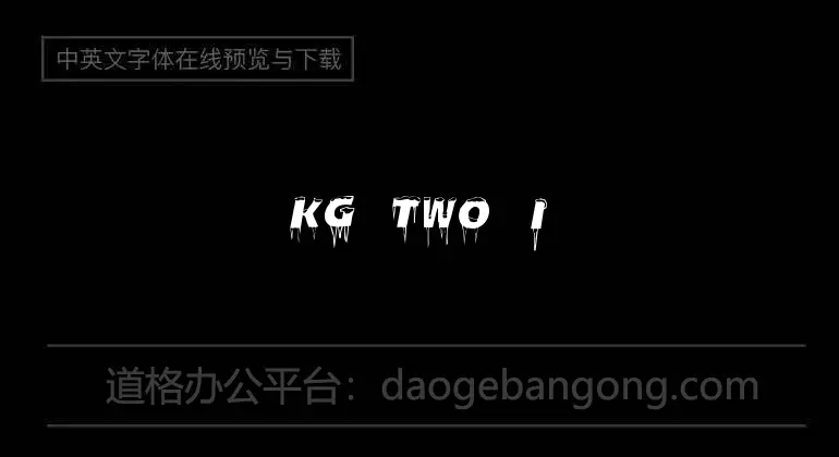 KG Two is Better Than One Font