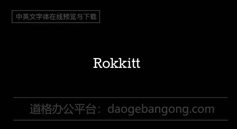 Rokkitt Font