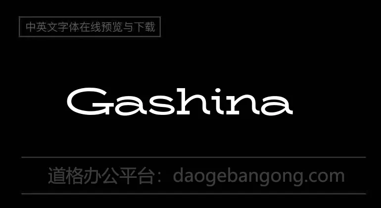 Gashina Font