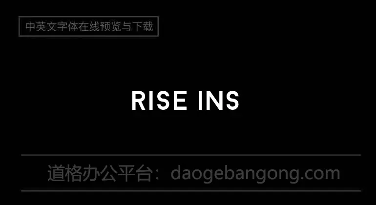 Rise InsidE 2 Font