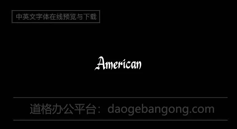 Americana Two Font