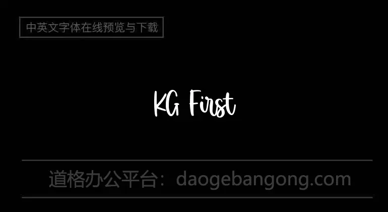 KG First Time In Forever Font