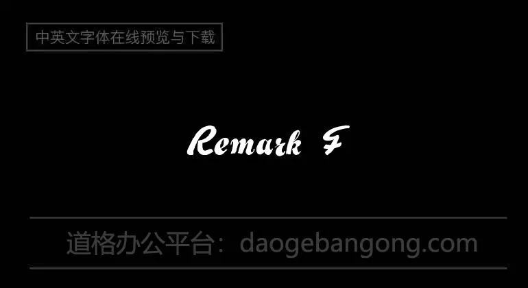 Remark Font