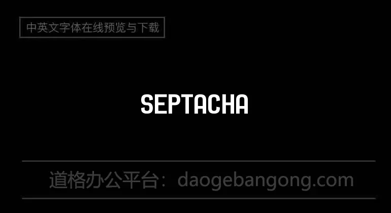Septacharge Font