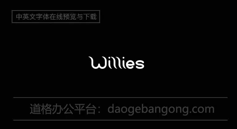Willies Piano Font