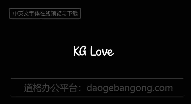 KG Love is LOVE is love Font