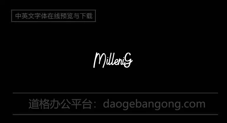 MilleniGem Font