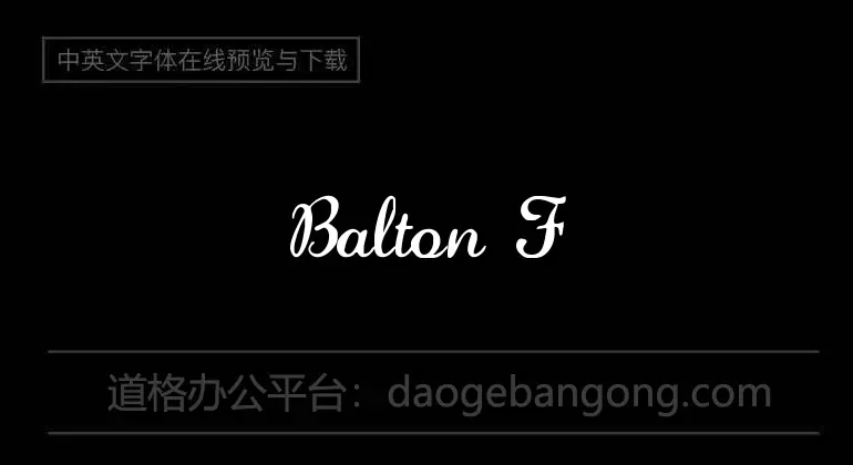 Balton Font