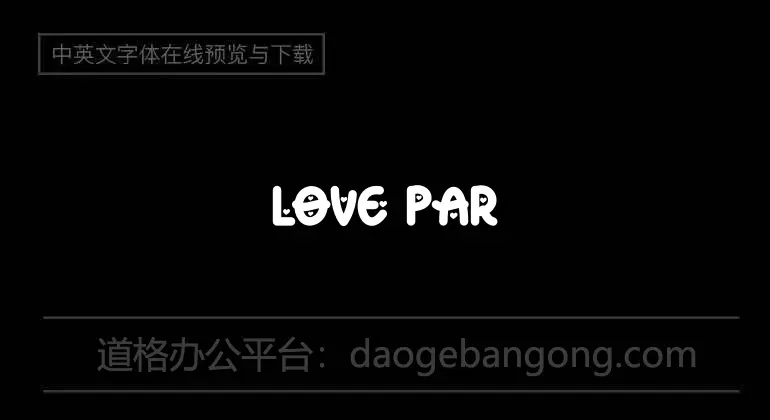 LOVE PARADISE Font