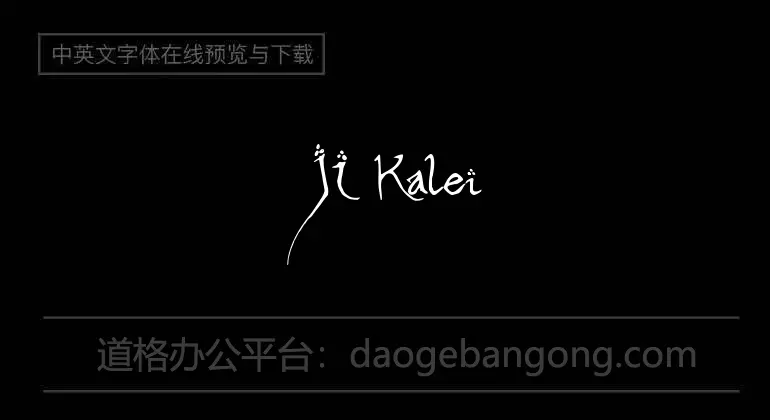 JI Kaleidoscope Bats 2 Font