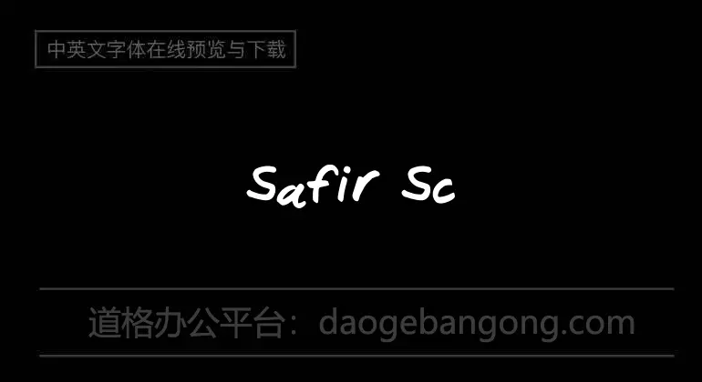 Safir Script Font