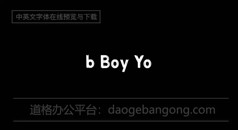 b Boy Yoyo Font