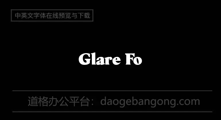 Glare Font