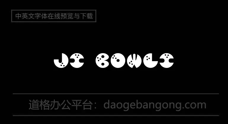 JI Bowling Balls Font