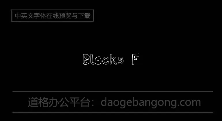 Blocks Font