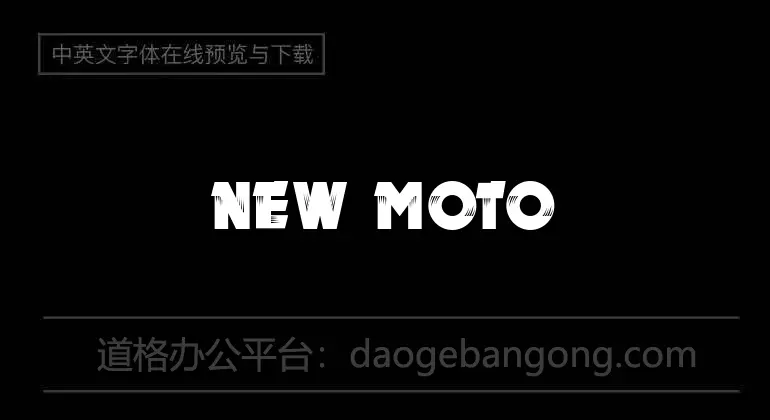 New MOTOR Font