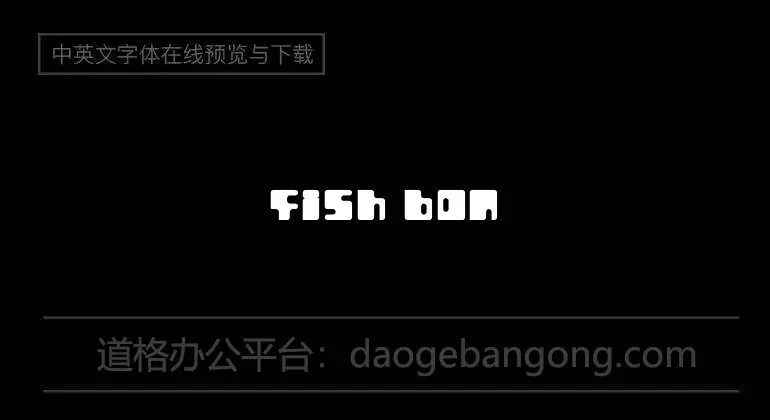fish bone Font