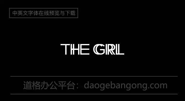 The Girl on the Train Font