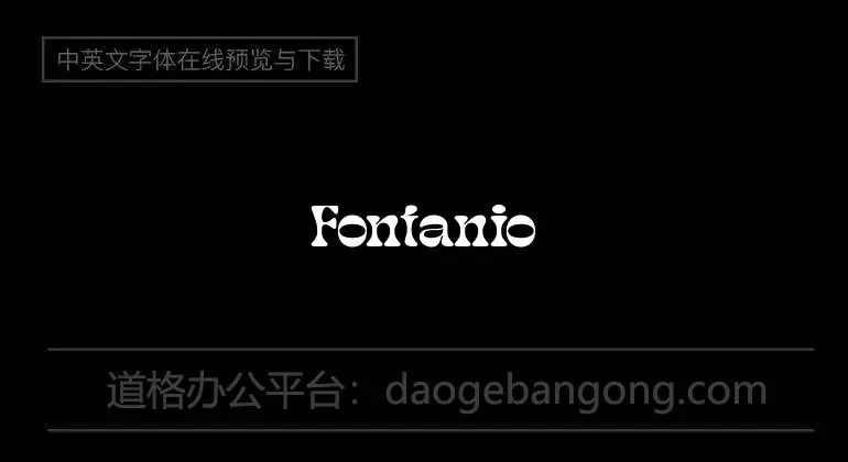 Fontanio Black Font