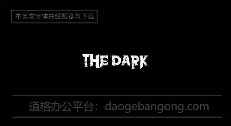 the dark Font