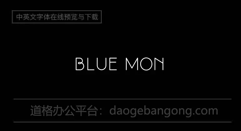 Blue Monday Font