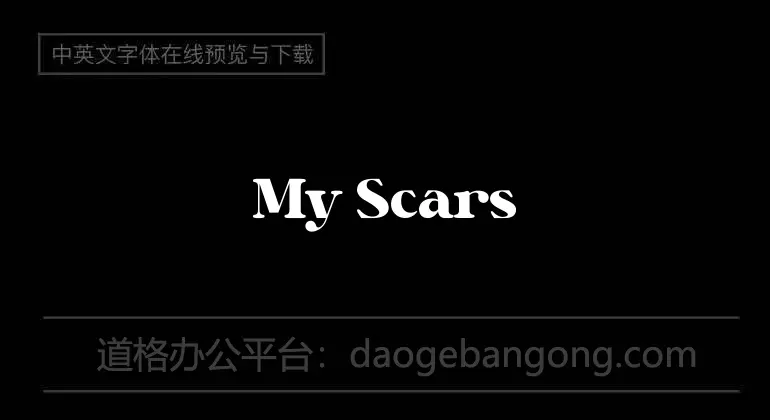 My Scars  Font