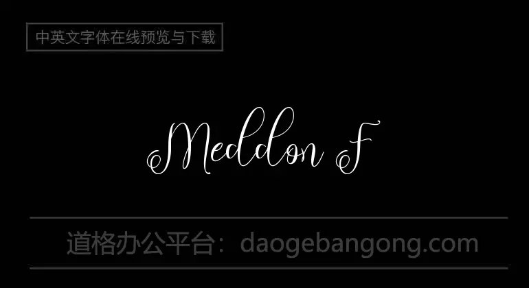 Meddon Font