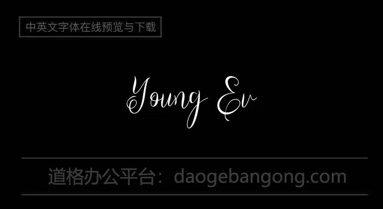 Young Evaline Font