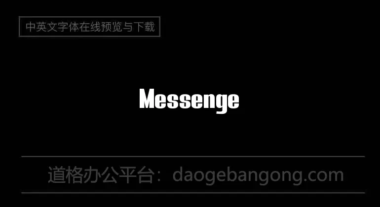 Messenger Font