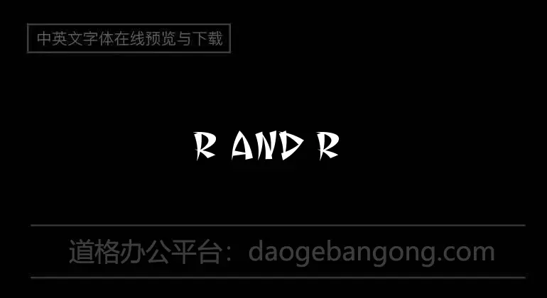 R and R Font