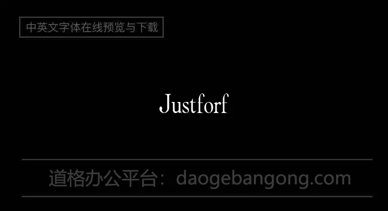 Justforfunfont Font