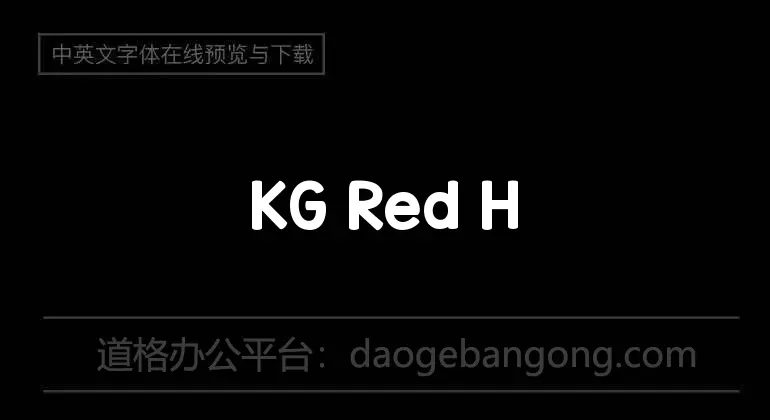 KG Red Hands  Font