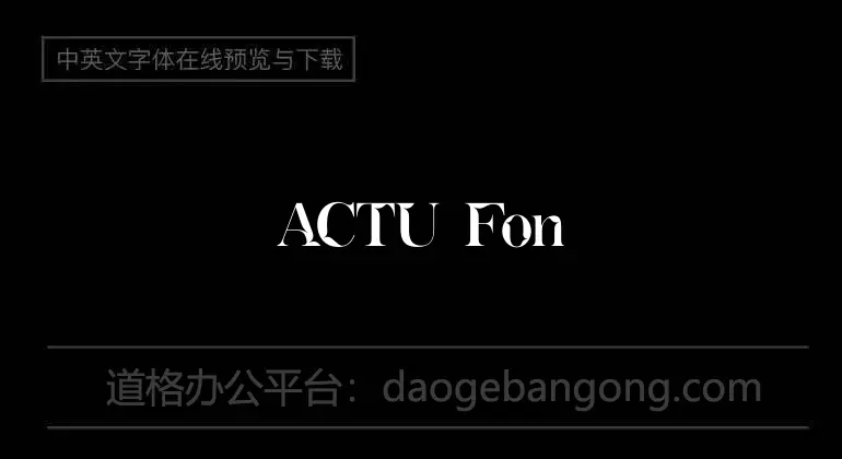 Actu Font