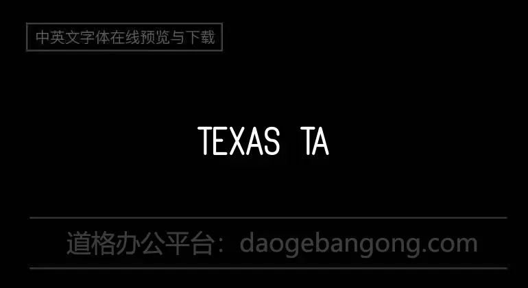 Texas Tango BOLD Font