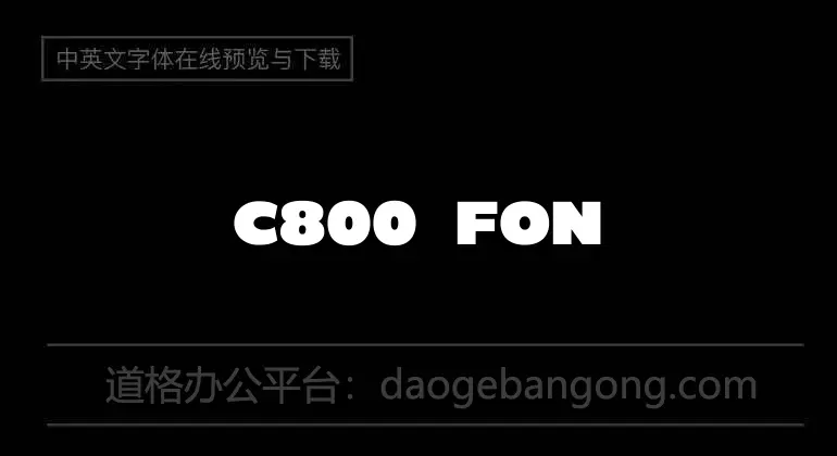 C800 Font