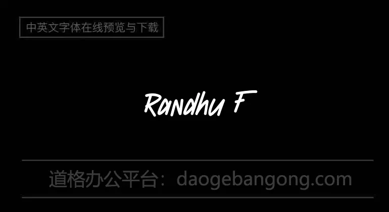 Randhu Font