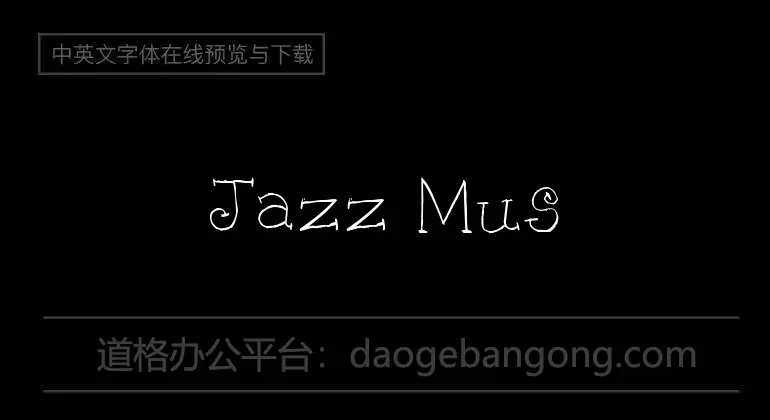 Jazz Music Font