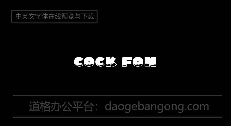 Cock Font